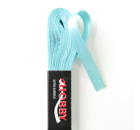 SATEN KURDELE 10 mm - TURKUAZ